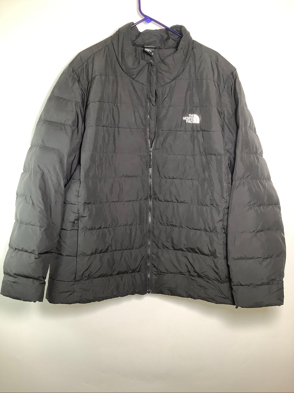 The North Face Men's 2X Black Full-Zip Aconcagua 3 Puffer Jacket HR12-33